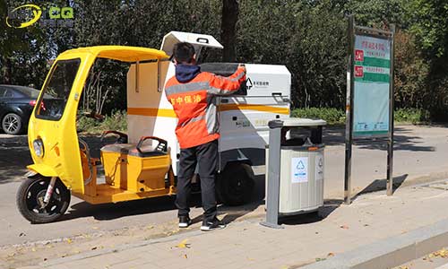 ?小型兩分類垃圾清運車可用于小區(qū)，學(xué)校，廠區(qū)等地的垃圾分類清運