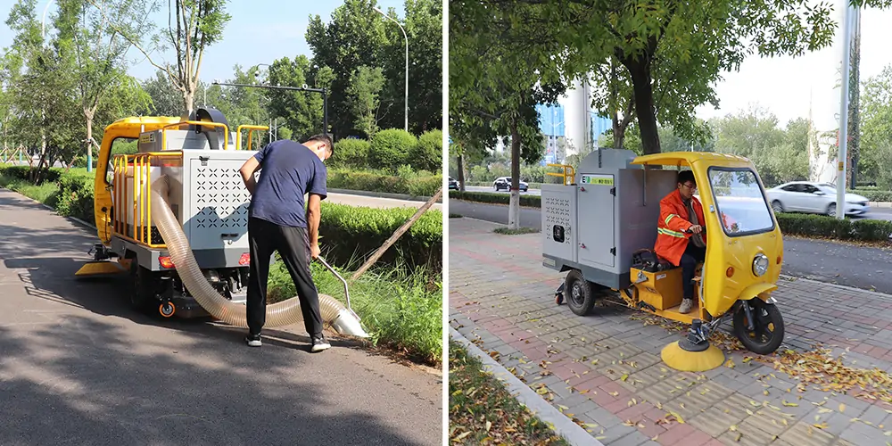 吸樹葉的機器