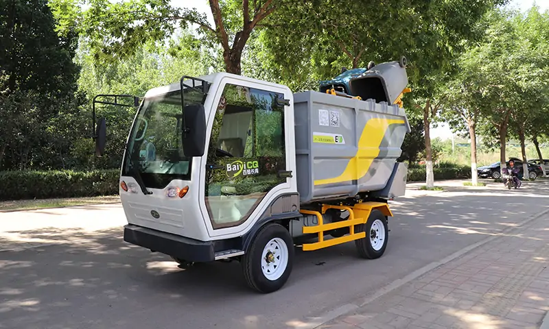 純電動小型垃圾車，市政物業(yè)街道垃圾轉(zhuǎn)運，操作簡單又靈活！