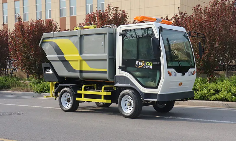 電動(dòng)后裝式垃圾車：環(huán)保革命的嶄新明星，物業(yè)景區(qū)園林垃圾轉(zhuǎn)運(yùn)好幫手
